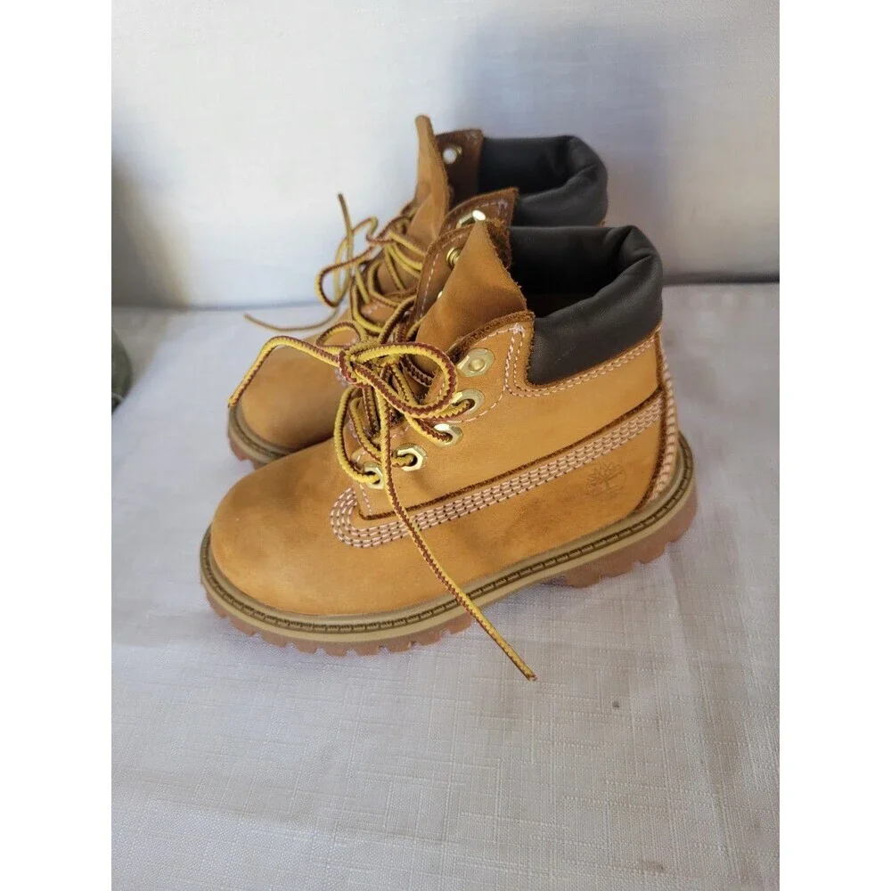 Timberland Toddlers 6 Inch Premium Waterproof Boots Lace Up Size 8
